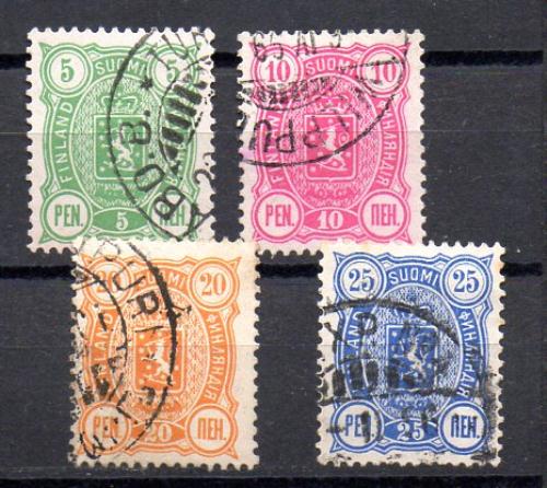 芬兰 1889/95年 耶维尔编号 29/32 (o)